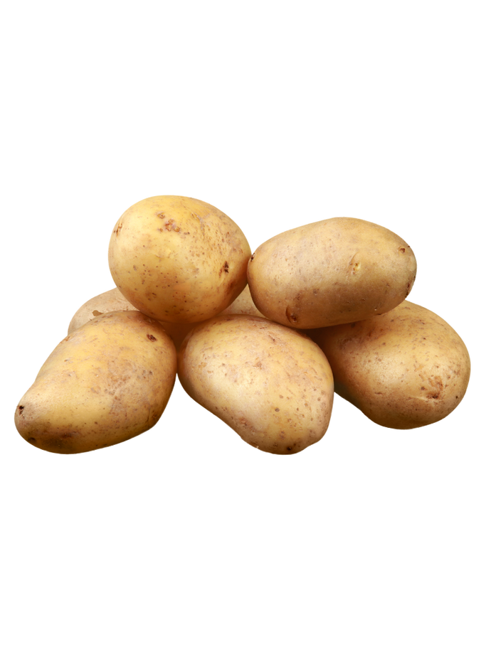 washed white potato